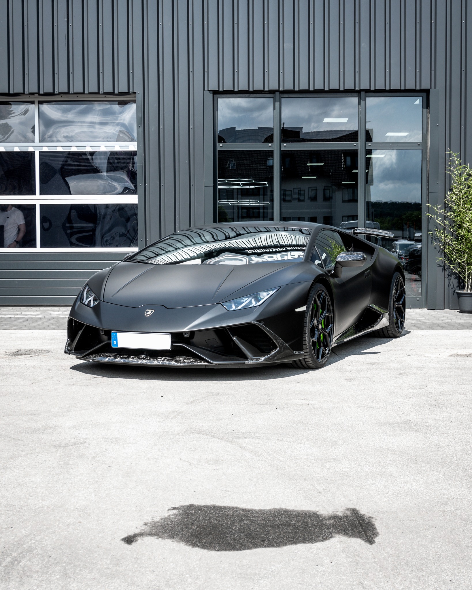 Vollfolierung Lamborghini Huracan Satin Black